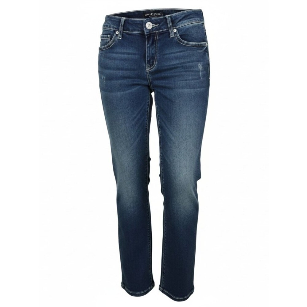 Wallflower Women's Dark Indigo Straight-Leg Jeans